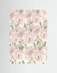 Soft Pink Floral Illustration | Children's Room Wall Art No Frame