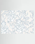 Blue Floral Pattern Art Print | Vintage Inspired Botanical Wall Art No Frame