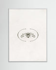 Vintage Bee Wall Art | Classic Botanical Illustration