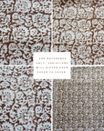 ** ARTISAN VARIATION ** Seville Floral Block Printed Pillow Cover | Terracotta | Lumbar