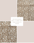 **FLAWED** Nina Floral Block Printed Pillow Cover | Brown