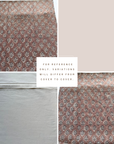 ** ARTISAN VARIATION ** Kay Floral Block Printed Pillow Cover | Rust