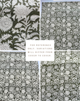 ** ARTISAN VARIATION ** Jardim Floral Block Printed Pillow Cover | Olive