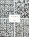 **FLAWED** Dara Floral Block Printed Pillow Cover | Warm Grey