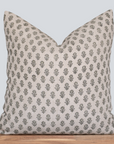 **FLAWED** Mori Block Printed Pillow Cover | Sage Green