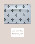 ** ARTISAN VARIATION ** Mia Floral Block Printed Pillow Cover | Forest Green | Lumbar