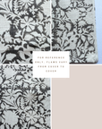 **FLAWED** Dara Floral Block Printed Pillow Cover | Warm Grey