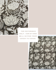 ** ARTISAN VARIATION ** Auburn Floral Block Printed Pillow Cover | Brown