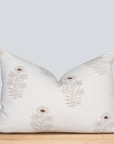 Ella Floral Block Printed Pillow Cover | Lumbar