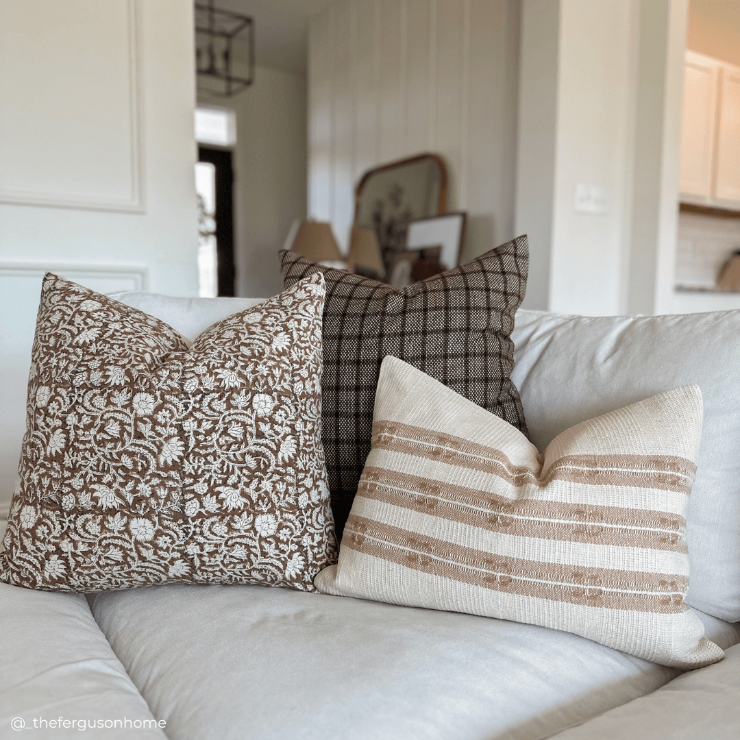 Combo pillow set of 3 buy brown Pillow Cover