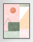 3x4 Aspectratio Pinkgreen21 by Elena Ristova Black