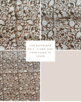 **FLAWED** Nina Floral Block Printed Pillow Cover | Brown