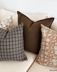 Paloma Handwoven Pillow Cover | Brown