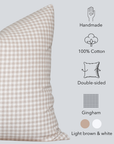 Catalina Pillow Cover | Light Brown