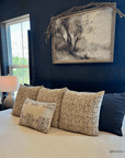 Seville Floral Block Printed Pillow Cover | Terracotta