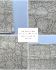 **FLAWED** Luana Floral Block Printed Pillow Cover | Blush