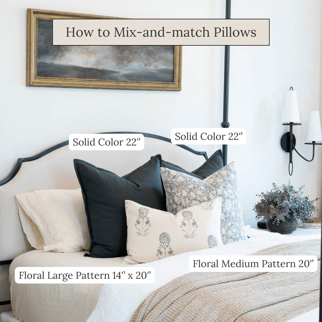 Owen Bed Pillow Combination Set of Four Pillow Covers