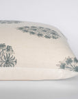 ** ARTISAN VARIATION ** Capri Floral Block Printed Pillow Cover | Blue