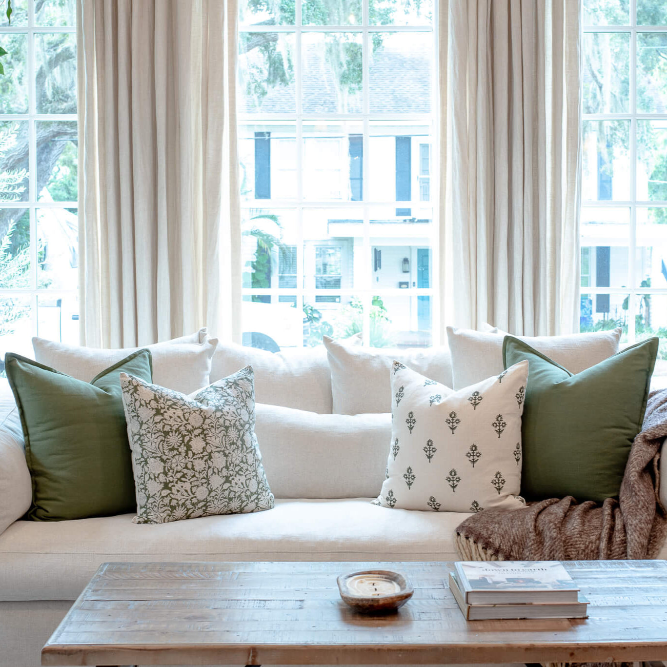 Bel Air Sofa Pillow Combination | Set of Four Pillow Covers