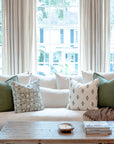 Jardim Floral Block Printed Pillow Cover | Olive