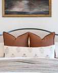 Ella Floral Block Printed Pillow Cover | Lumbar