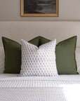 June Floral Block Printed Pillow Cover