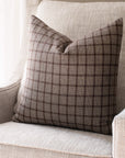 Paloma Handwoven Pillow Cover | Brown