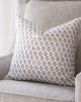 June Floral Block Printed Pillow Cover