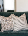 **ARTISAN VARIATION** Mori Block Printed Pillow Cover | Sage Green