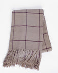Beatrice Throw Blanket | Brown, Burgundy