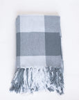 Eleanor Throw Blanket | Blue/Grey, White
