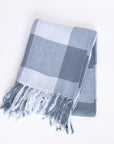 Eleanor Throw Blanket | Blue/Grey, White