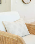 Arden Embroidered Pillow Cover | Natural | Lumbar