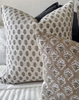 Mori Block Printed Pillow Cover | Sage Green