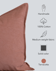 Gávea Solid Color Pillow Cover | Terracotta