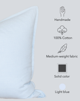 Celeste Solid Pillow Cover | Light Blue