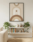 Beige Mid Century Poster No.2 by Elena Ristova