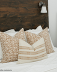 Seville Floral Block Printed Pillow Cover | Terracotta