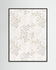 Neutral Botanical Wall Art | Kids Room & Nursery Decor Black Wood