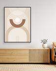 Beige Mid Century Poster No.1 by Elena Ristova