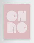 Oh No Pink Whiteratio 3x4 Print By Bohonewart by Emel Tunaboylu No Frame