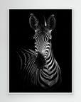 The Zebra by Wild Photo Art White