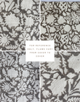 **FLAWED** Dara Floral Block Printed Pillow Cover | Warm Grey