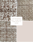 **FLAWED** Seville Floral Block Printed Pillow Cover | Terracotta
