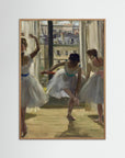 Three Dancers in an Exercise Hall by Edgas Degas Oak Nature No border