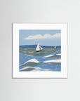 Rough Sea by Little Dean White Wood White