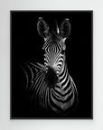 The Zebra by Wild Photo Art Black