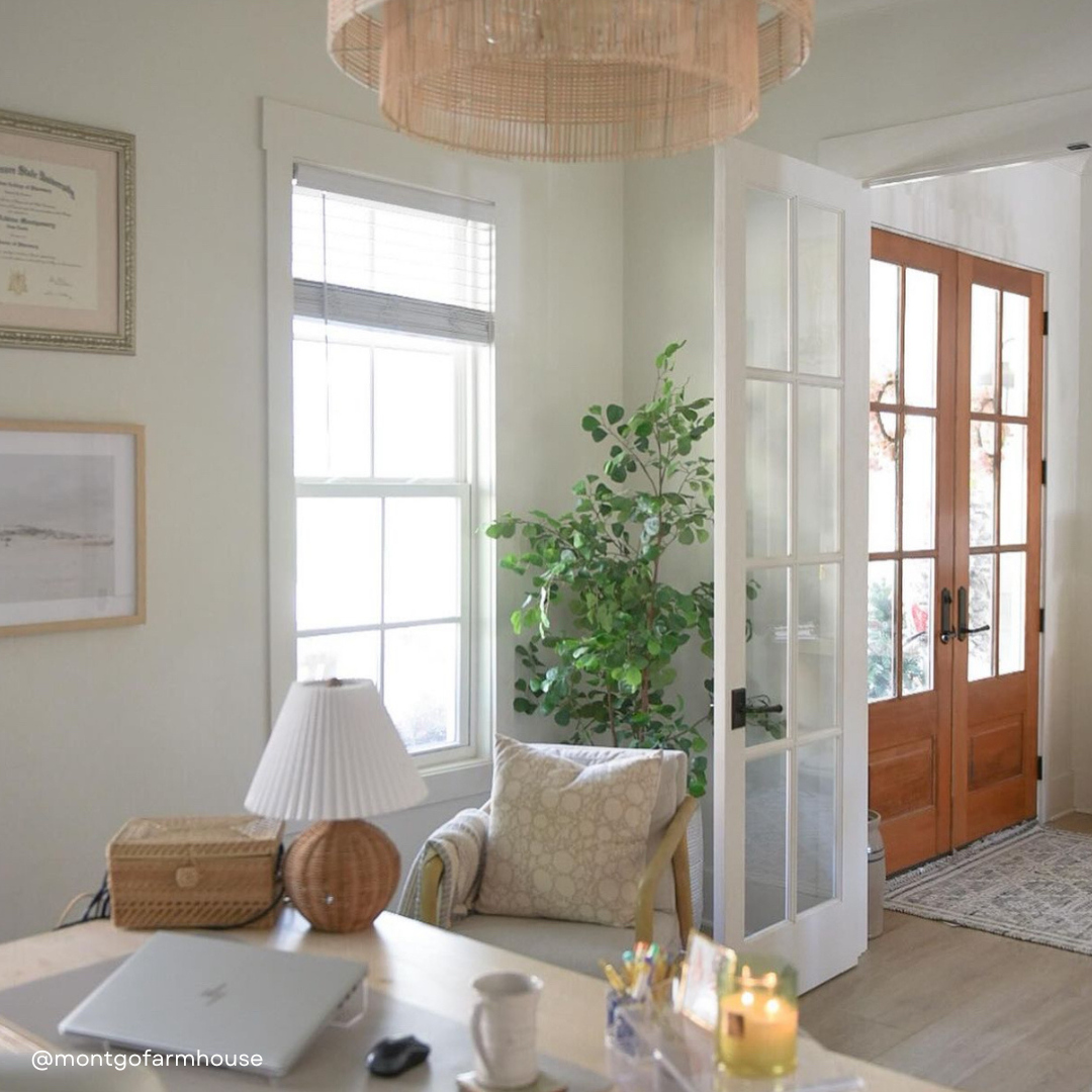 **FLAWED** Luana Floral Block Printed Pillow Cover | Beige/Light Brown