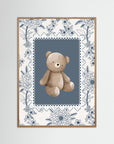 Teddy Bear Art Print | Children's Room & Nursery Wall Art Oak Nature