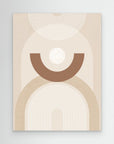 Beige Mid Century Poster No.1 by Elena Ristova No Frame